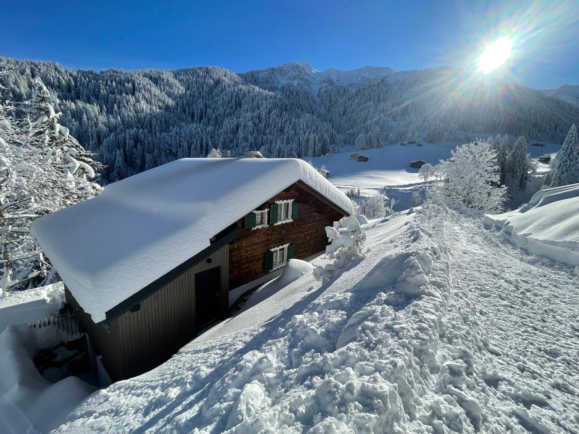 Alpenchalet Piz Huesli Чаґґунс Екстер'єр фото